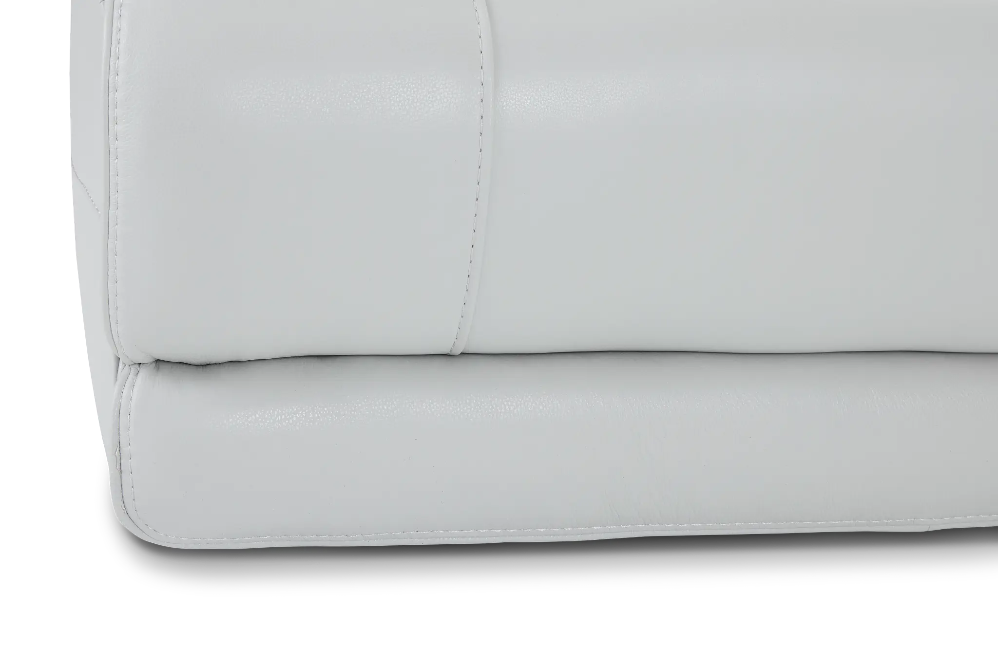 Reign Gray Lthr/vinyl Small Two-arm Power Reclining Sectional Reign Gray Lthr/vinyl Small Two-arm Power Reclining Sectional