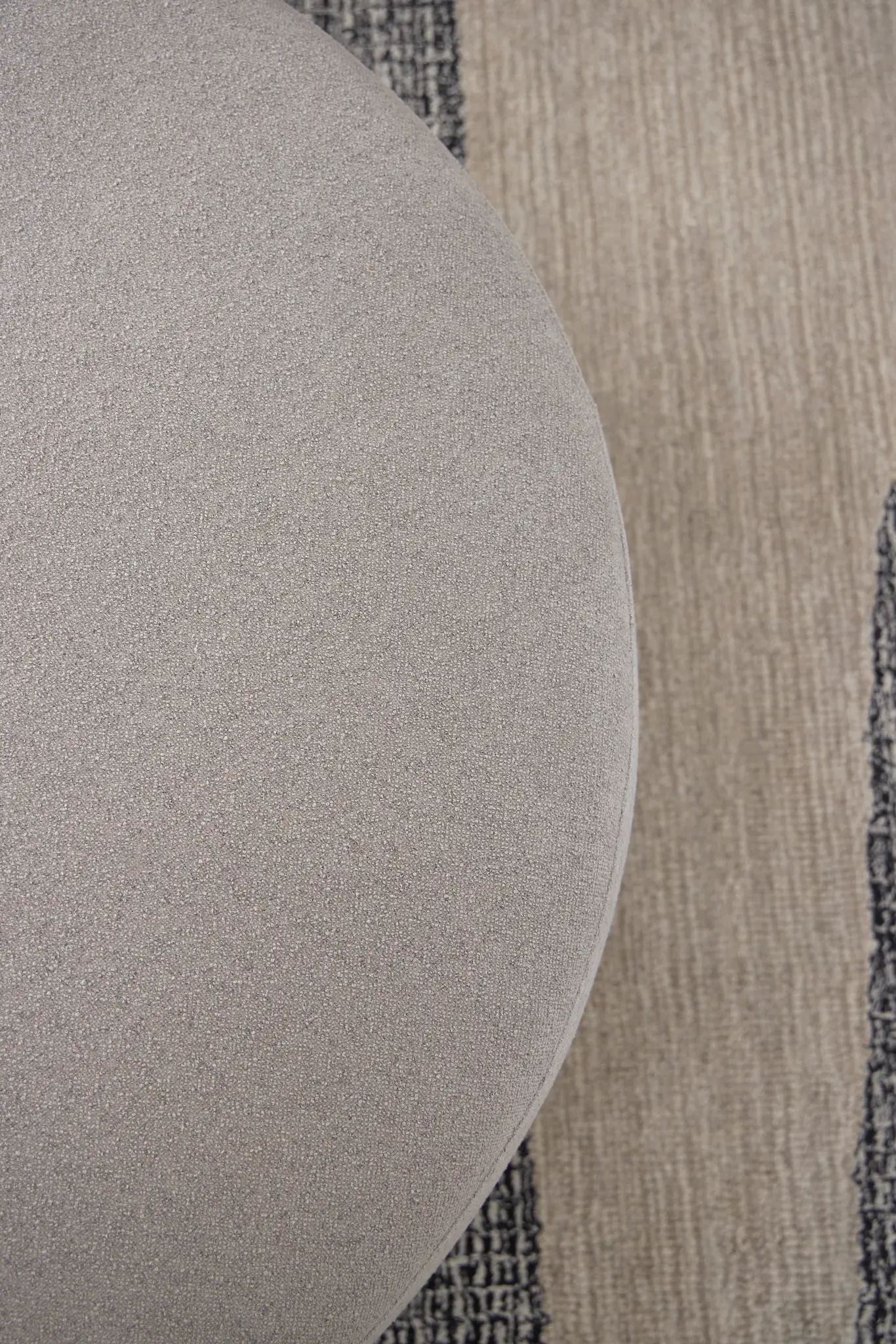 Presley Light Gray Fabric Ottoman Presley Light Gray Fabric Ottoman