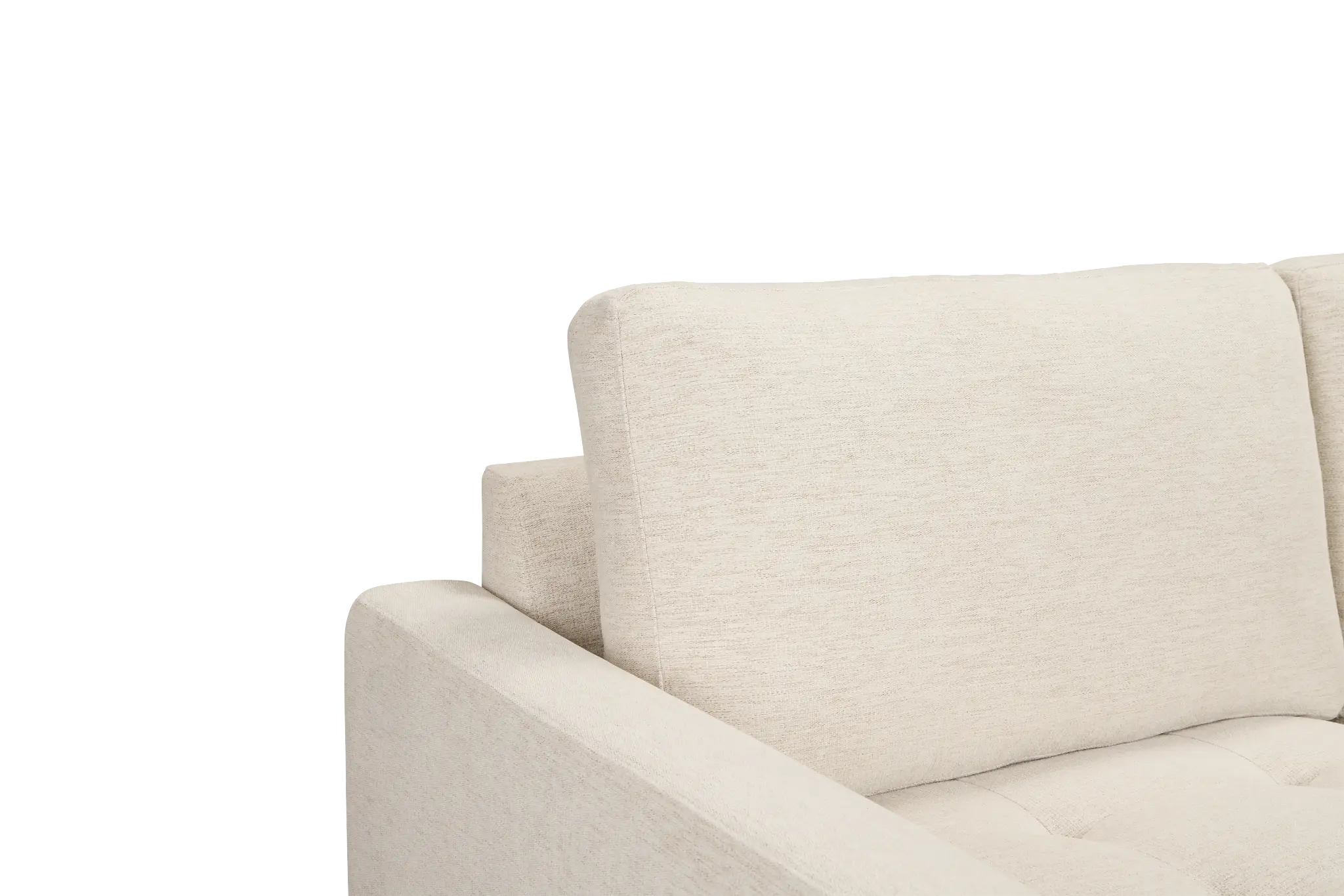 Maisie Light Beige Fabric Left Chaise Sectional Maisie Light Beige Fabric Left Chaise Sectional