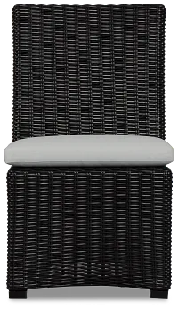 Montecito Black Cushioned Side Chair