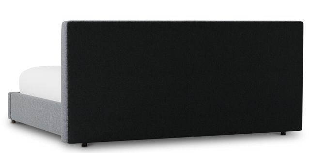 Gayton Elavation Gray 44" Upholstered Platform Bed