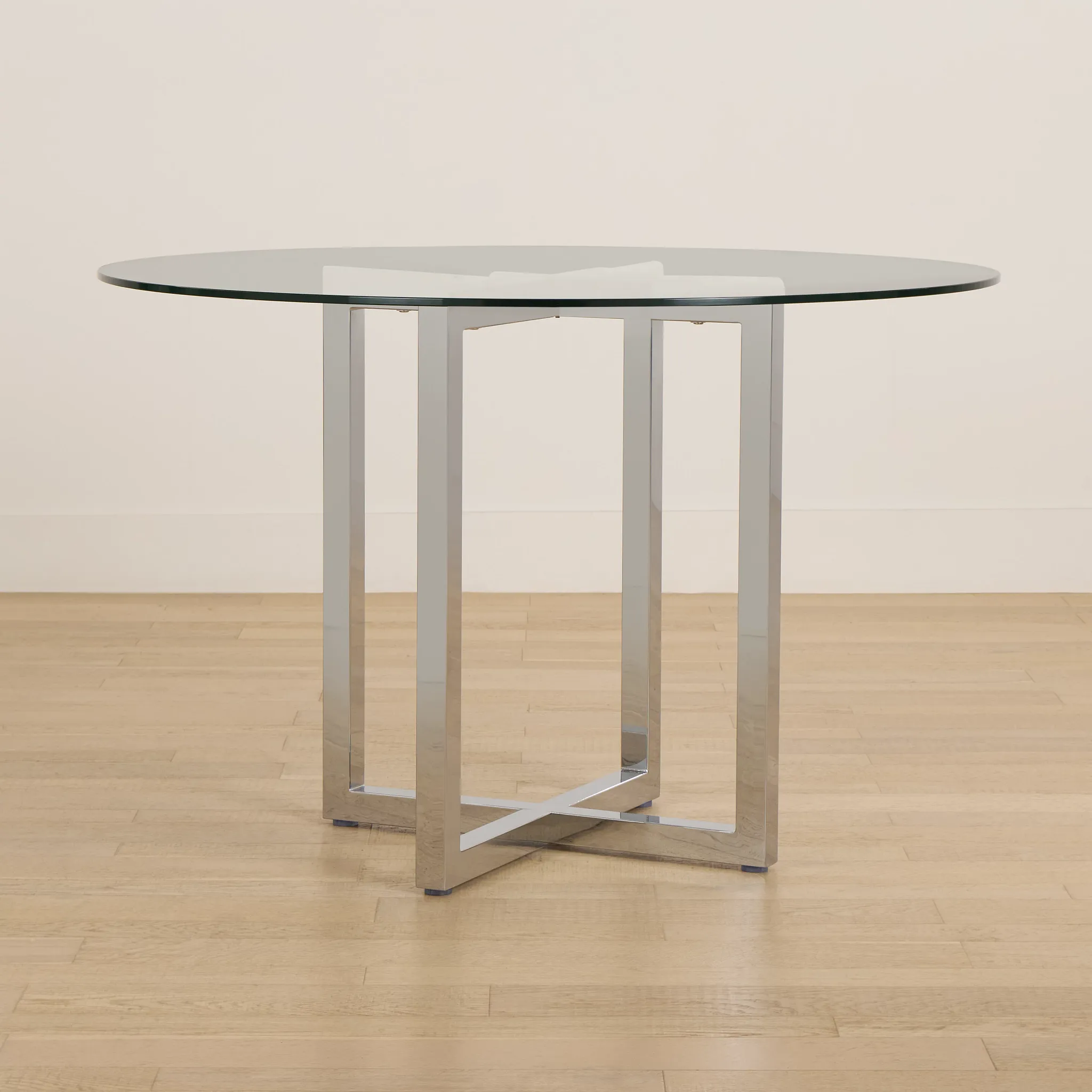 Amalfi Glass Round High Dining Table