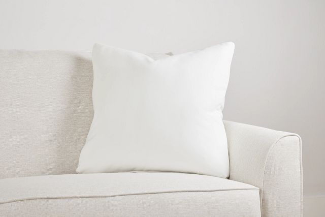 Reign White 22" Accent Pillow