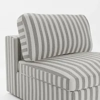 Destin Sea Lane Dark Gray Fabric Swivel Chair