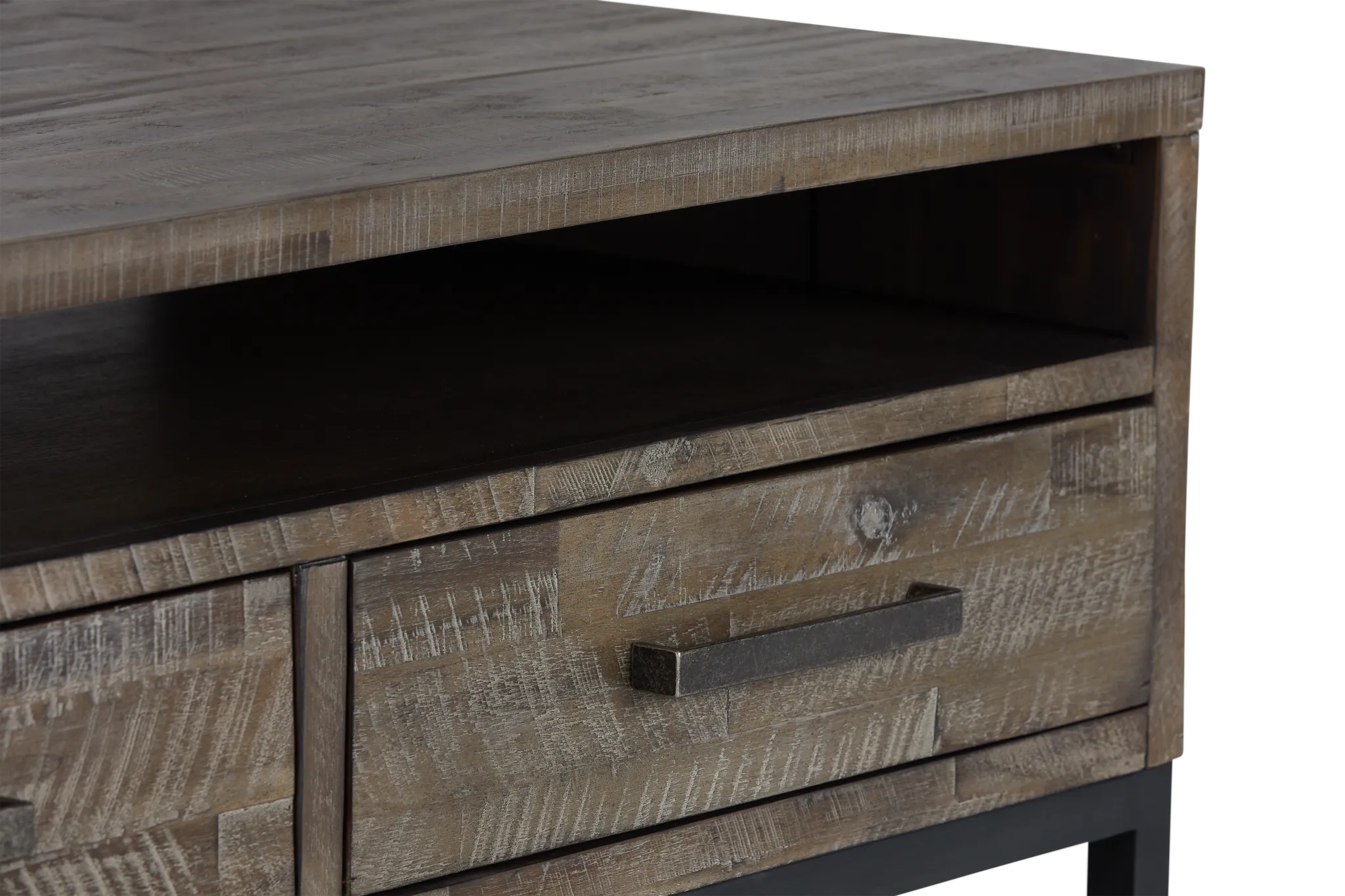 Hayes Light Gray Rectangular Coffee Table