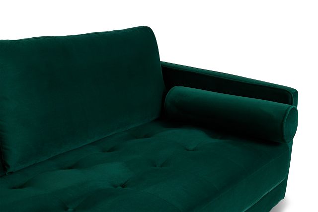 Luna Dark Green Velvet Sofa
