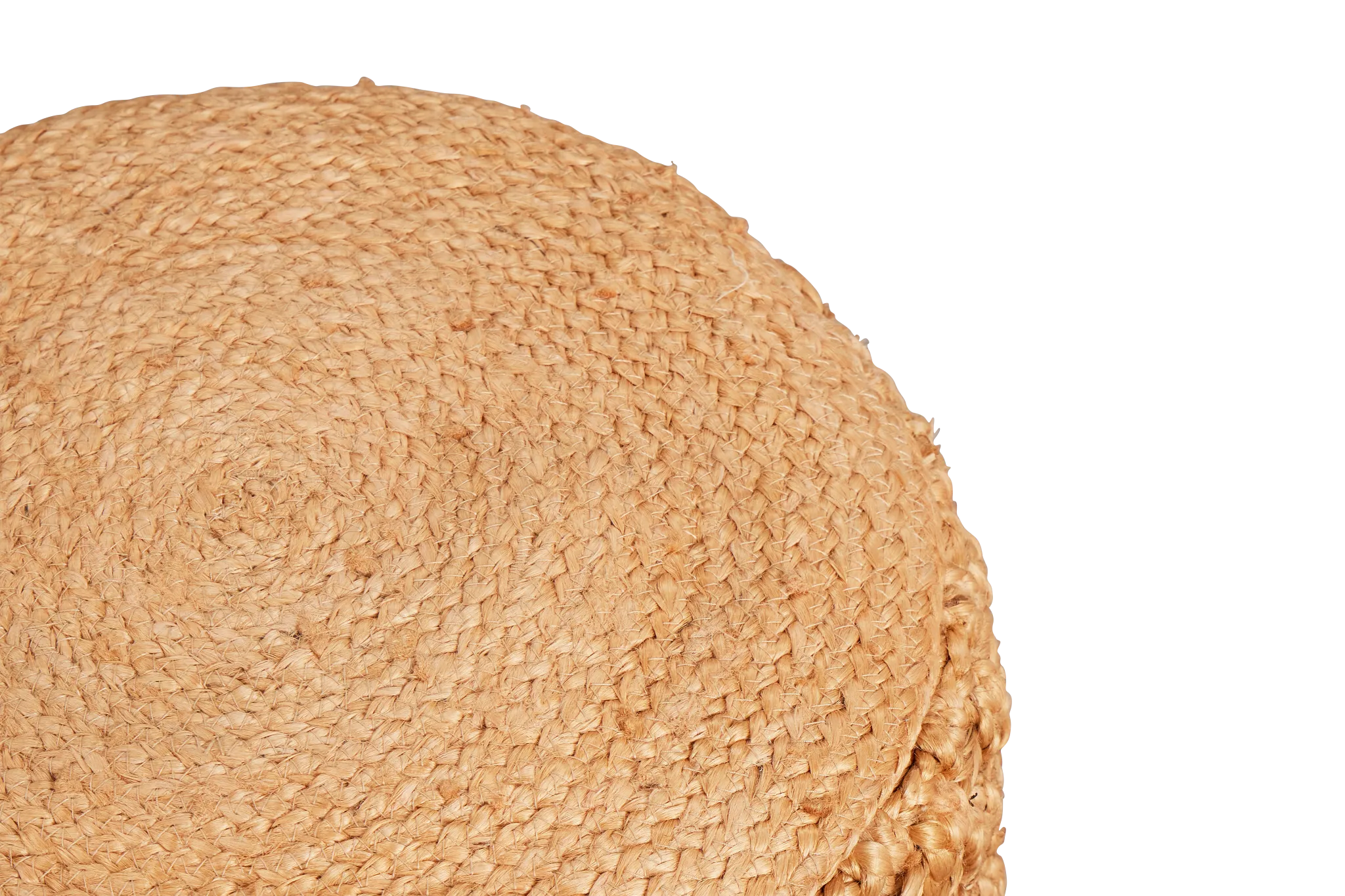 Hari Light Brown Round Accent Pouf