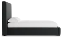 Grayton Elite Black 54" Upholstered Platform Bed