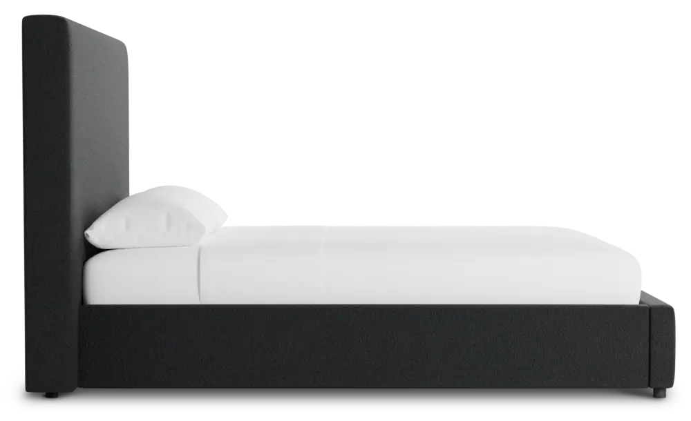 Grayton Elite Black 54" Upholstered Platform Bed Grayton Elite Black 54" Upholstered Platform Bed