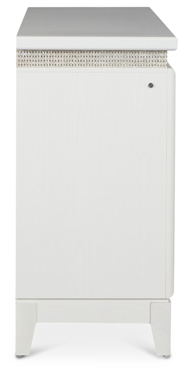 Alessandria White Lighted Dresser
