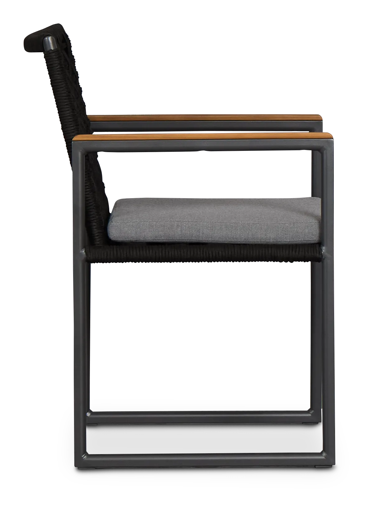 Sunrise Dark Gray Teak Arm Chair