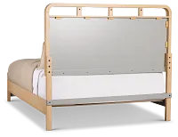 Lyndie Light Tone Panel Bed