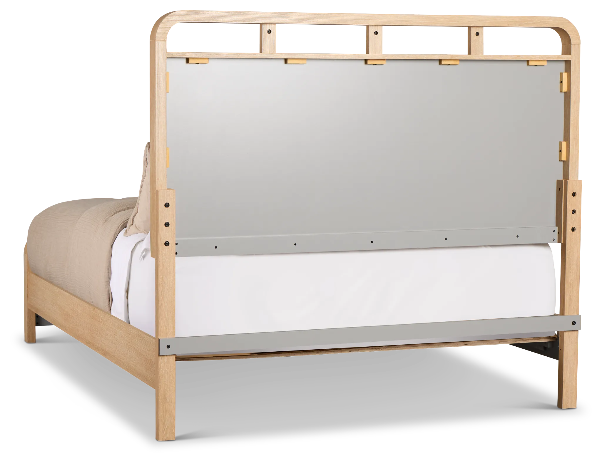 Lyndie Light Tone Panel Bed