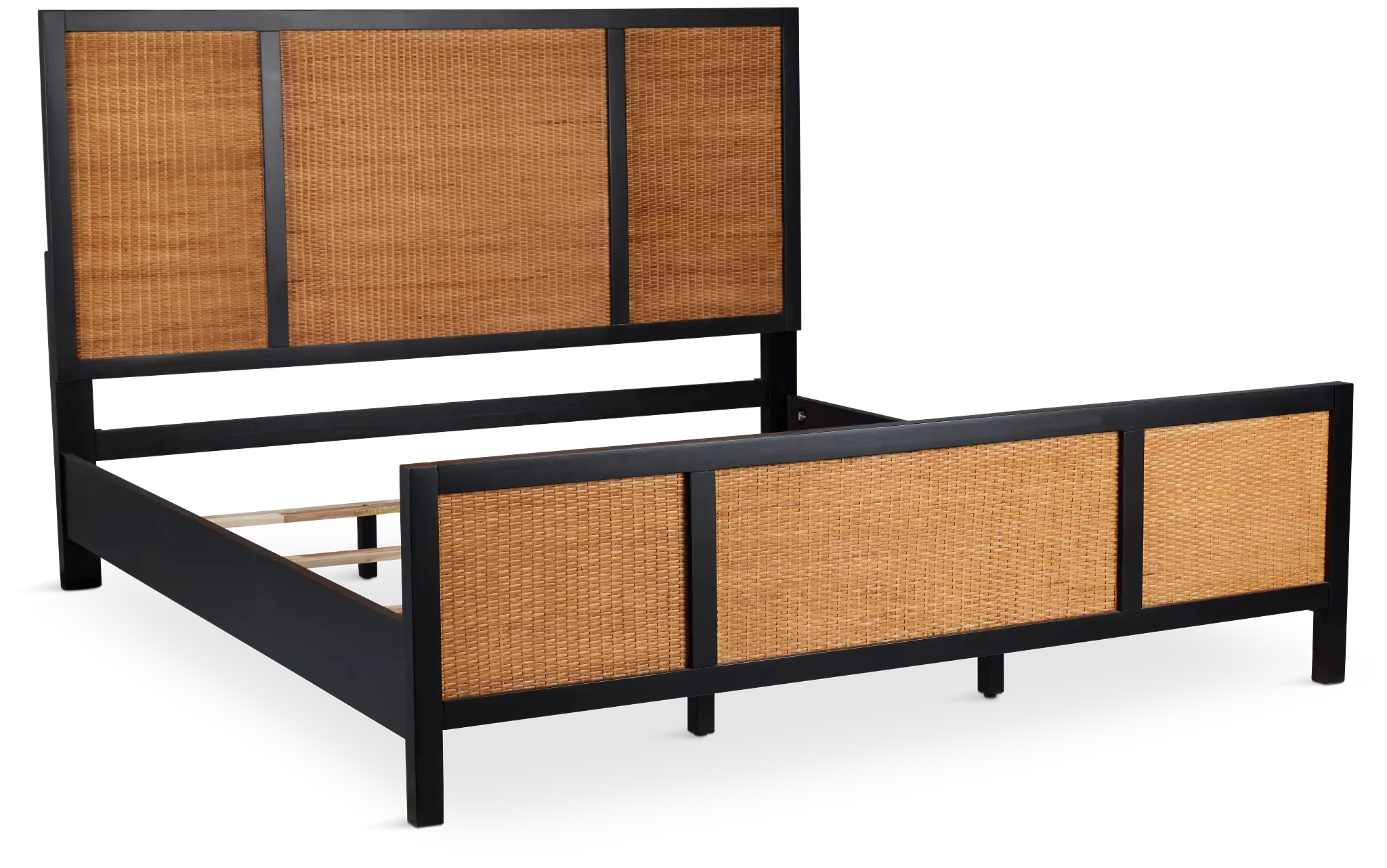 Venice Black Woven Panel Bed Venice Black Woven Panel Bed