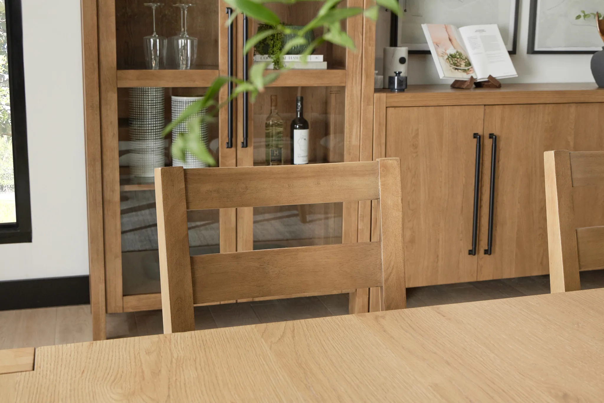 Tahoe Light Tone Slat Upholstered Side Chair