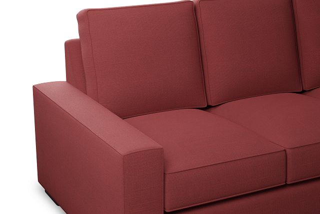 Edgewater Haven Red 84" Sofa W/ 3 Cushions