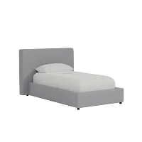 Grayton Delray Light Gray 44" Upholstered Platform Bed