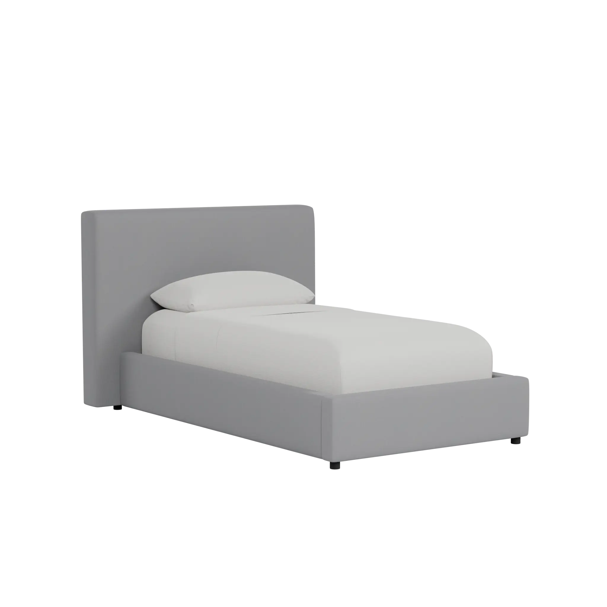 Grayton Delray Light Gray 44" Upholstered Platform Bed Grayton Delray Light Gray 44" Upholstered Platform Bed