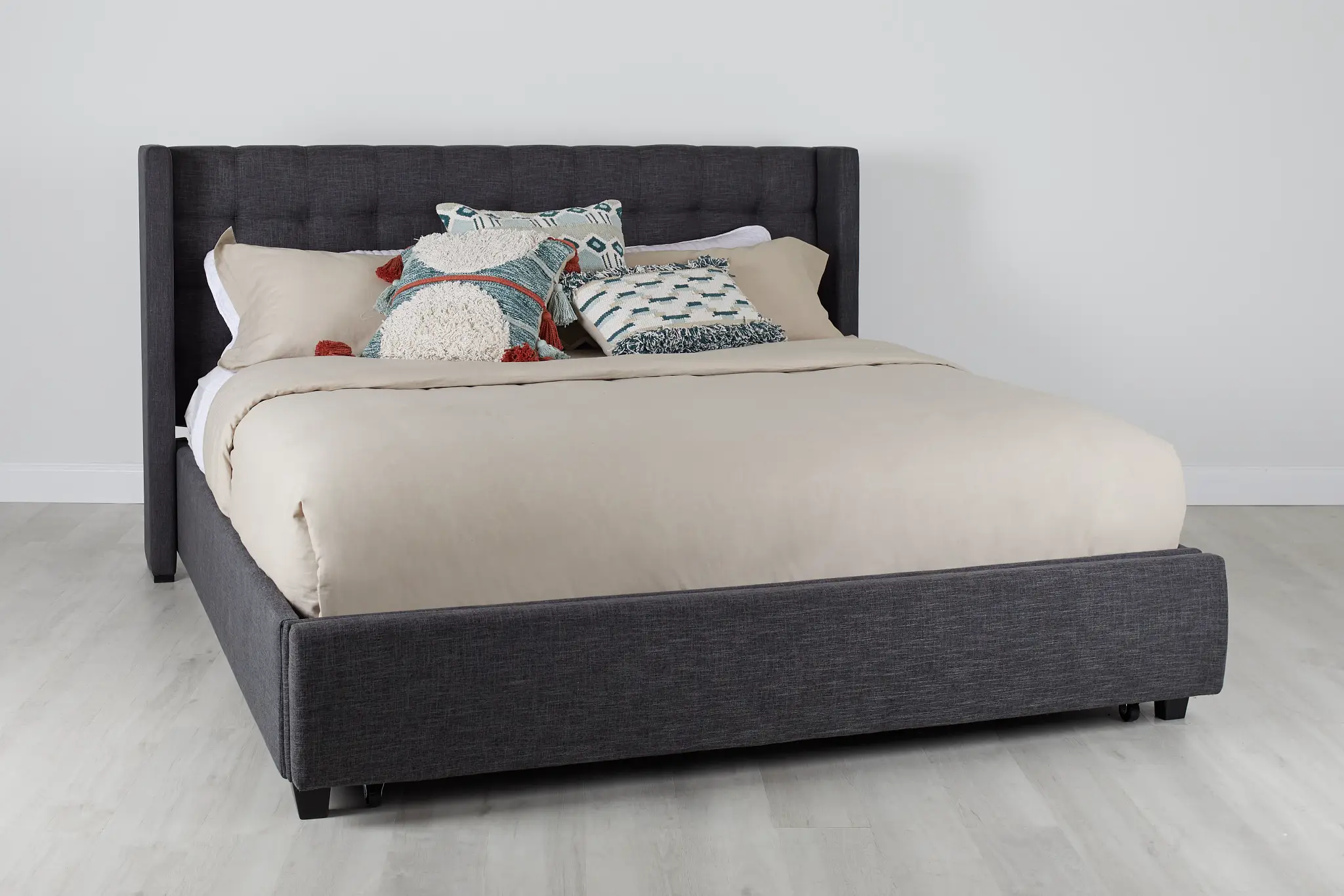 Chatham Dark Gray Low Platform Storage Bed Chatham Dark Gray Low Platform Storage Bed