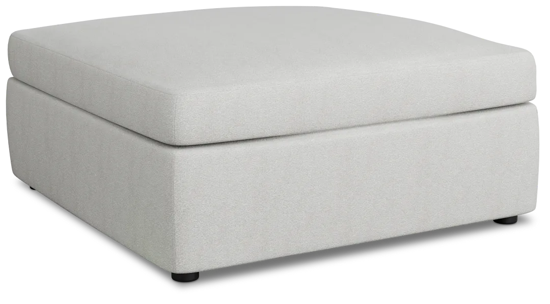 Destin Sutton Gray Fabric Cocktail Ottoman