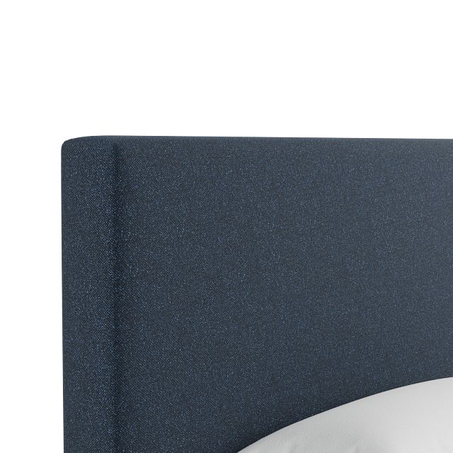 Grayton Elite Dark Blue 54" Upholstered Platform Bed