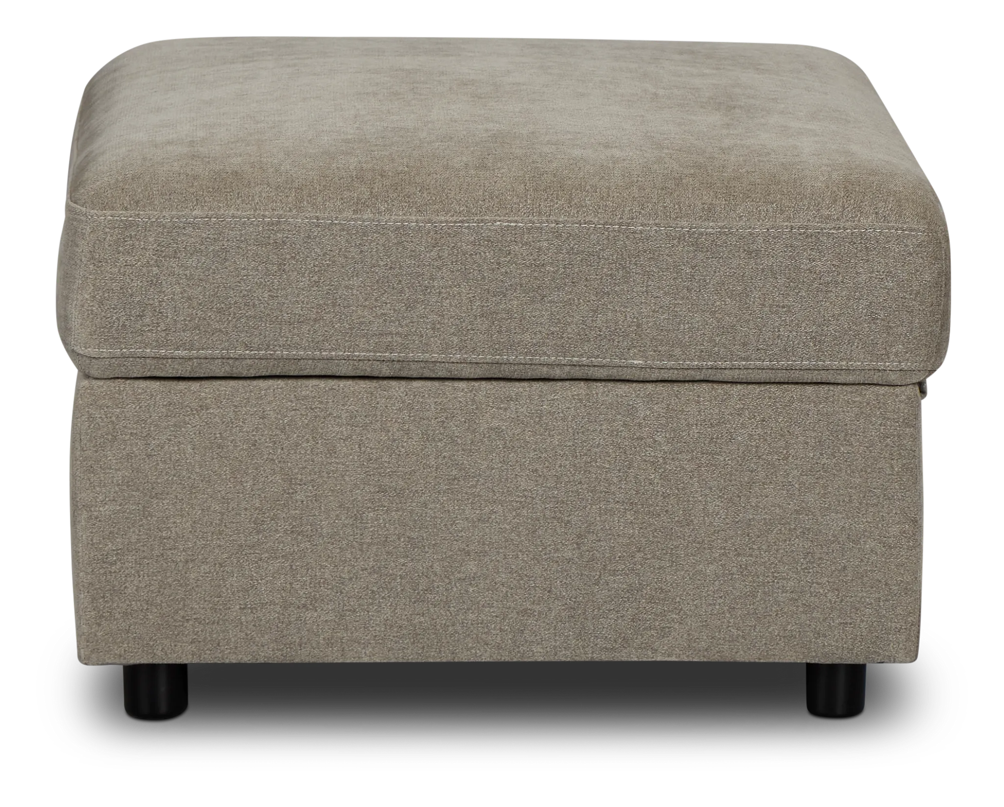 Addie Gray Fabric Storage Ottoman