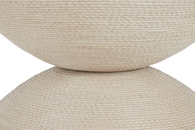 Marseilles Light Tone Woven Accent Table