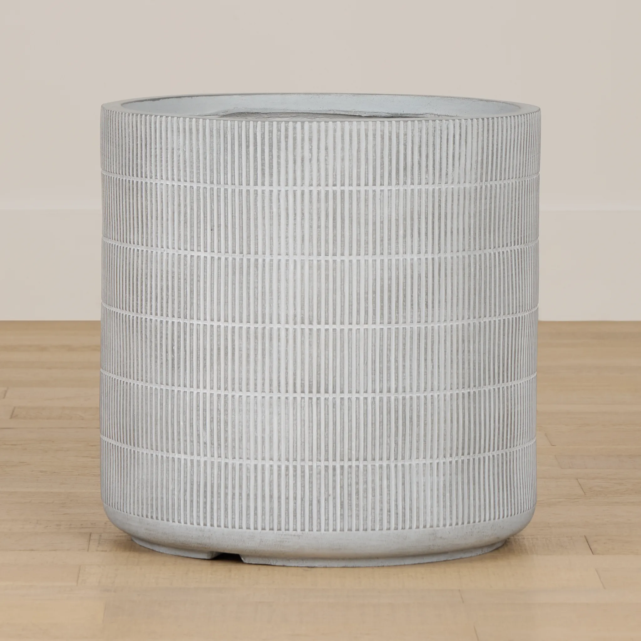 Lilani Light Gray Large Planter