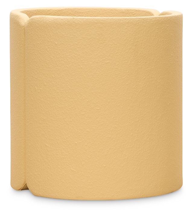 Mamizu Polyresin Yellow Planter