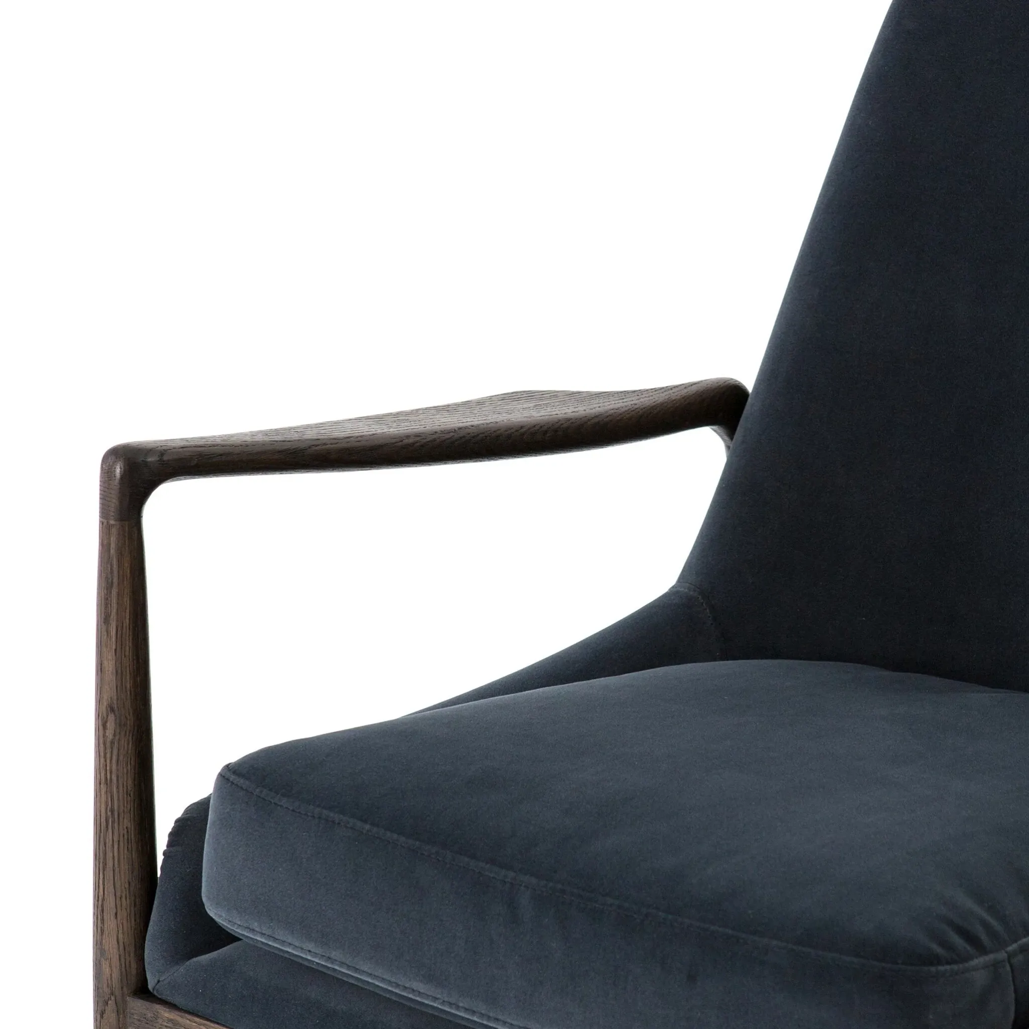 Four Hands Abella Navy Velvet Accent Chair