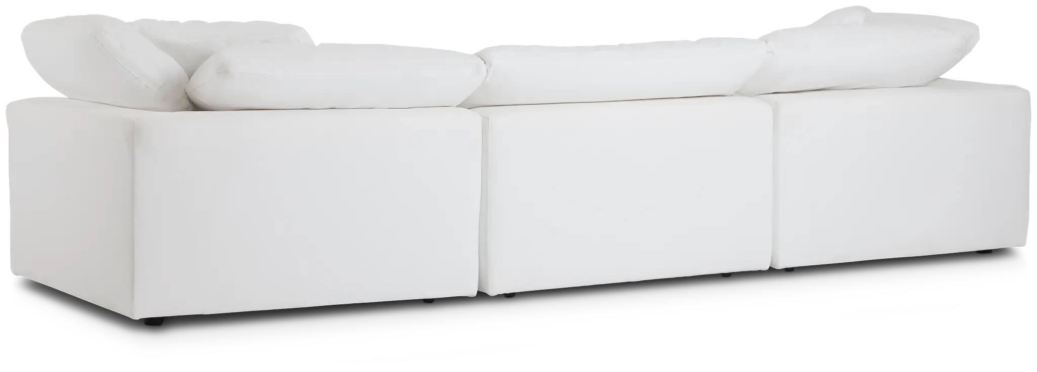 Nixon White Fabric 3-piece Modular Sofa Nixon White Fabric 3-piece Modular Sofa