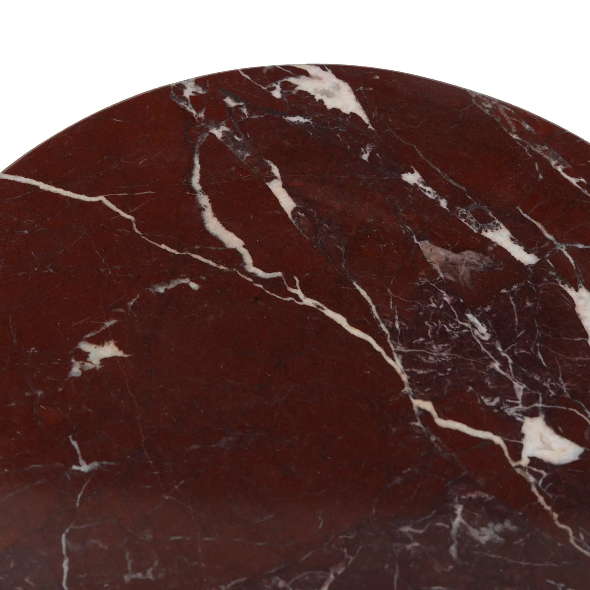 Mario Red Marble Round Accent Table Mario Red Marble Round Accent Table