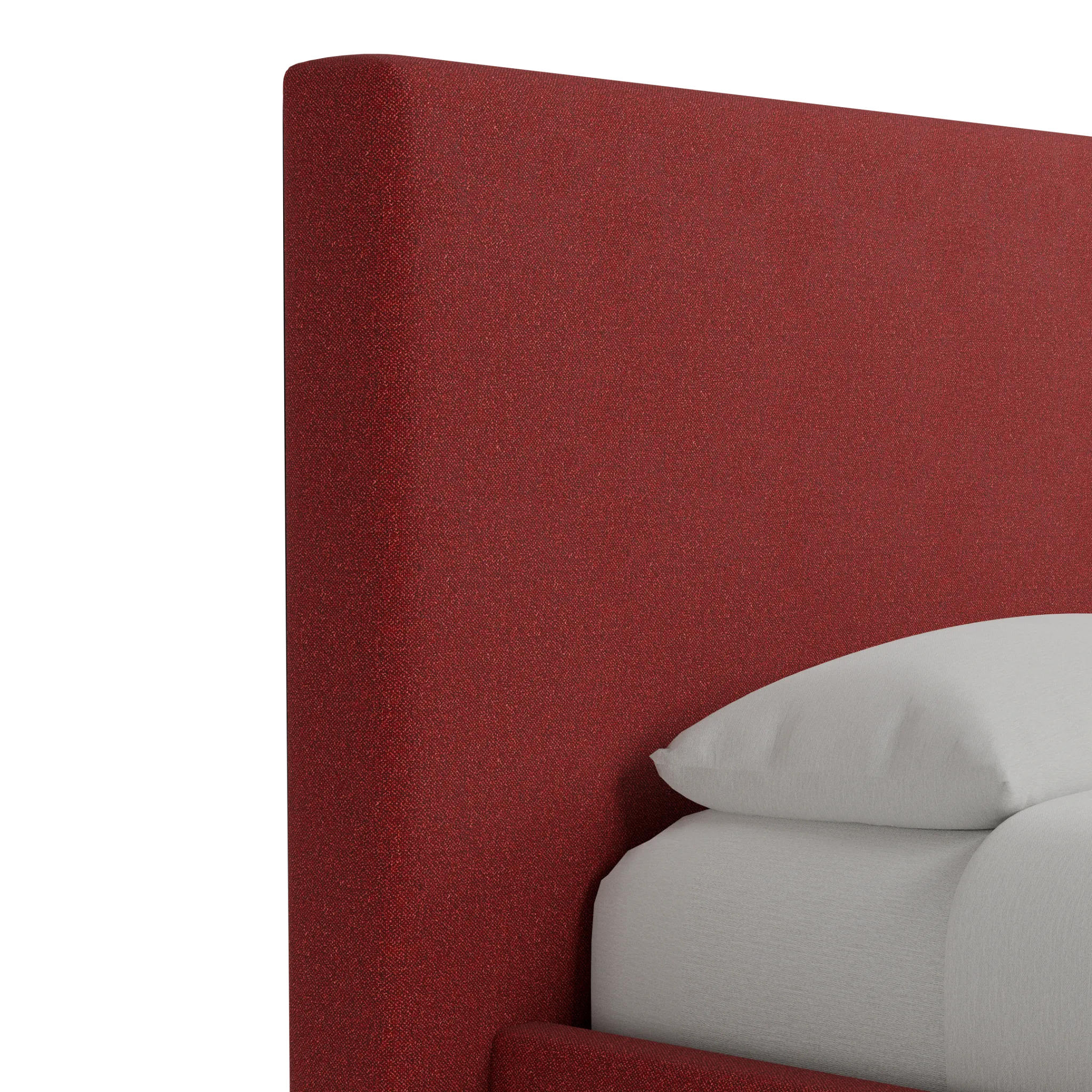 Grayton Elite Red 54" Upholstered Platform Bed