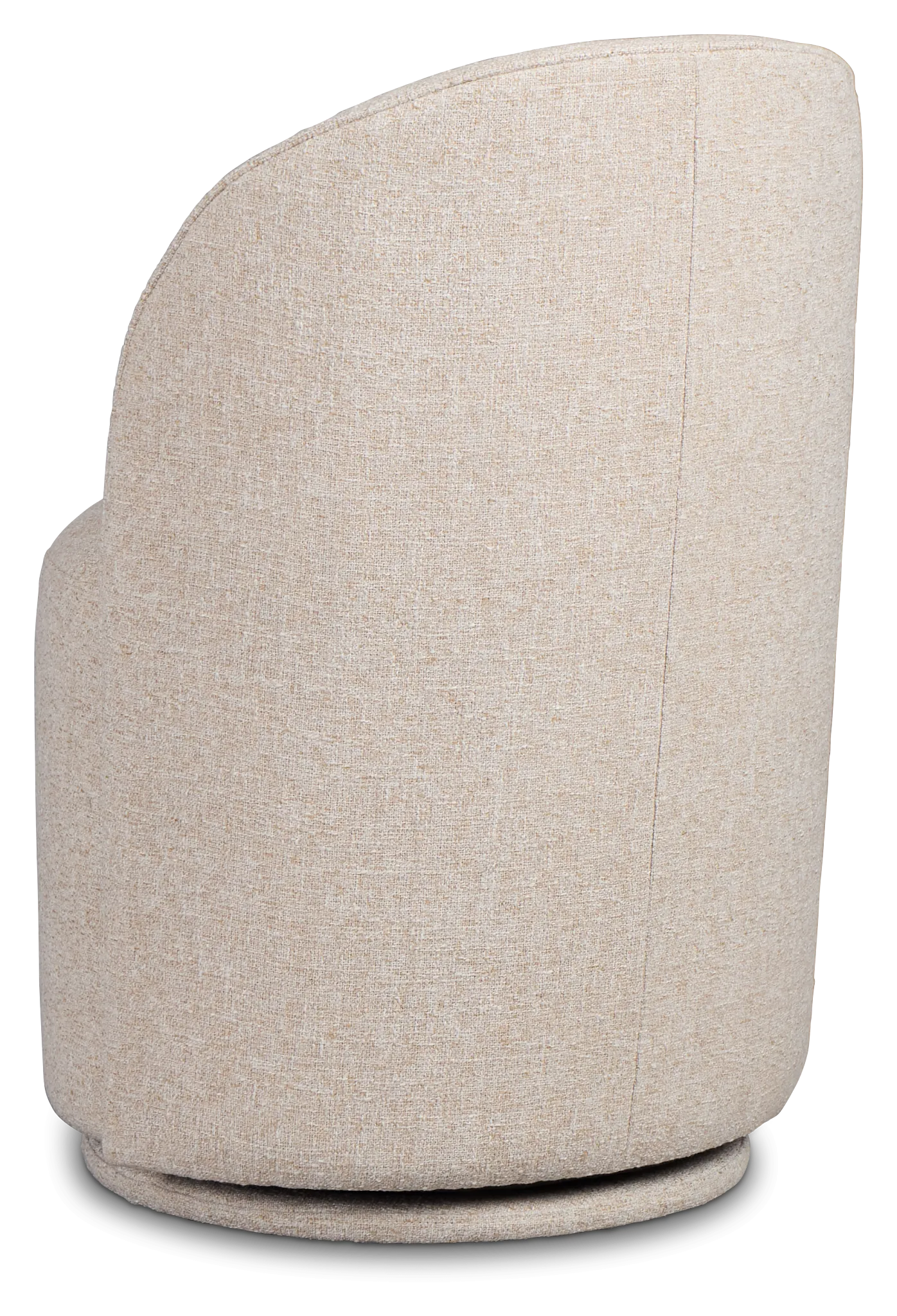 Claude Beige Round Upholstered Side Chair
