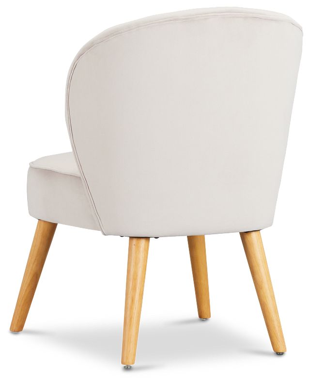 Kate Light Gray Velvet Accent Chair