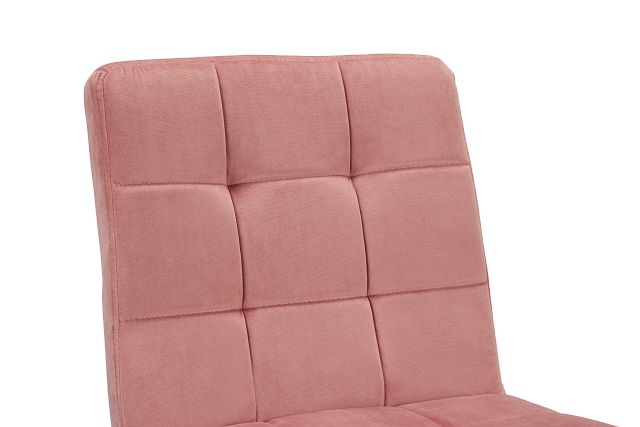 Jenna Pink Velvet Upholstered Side Chair