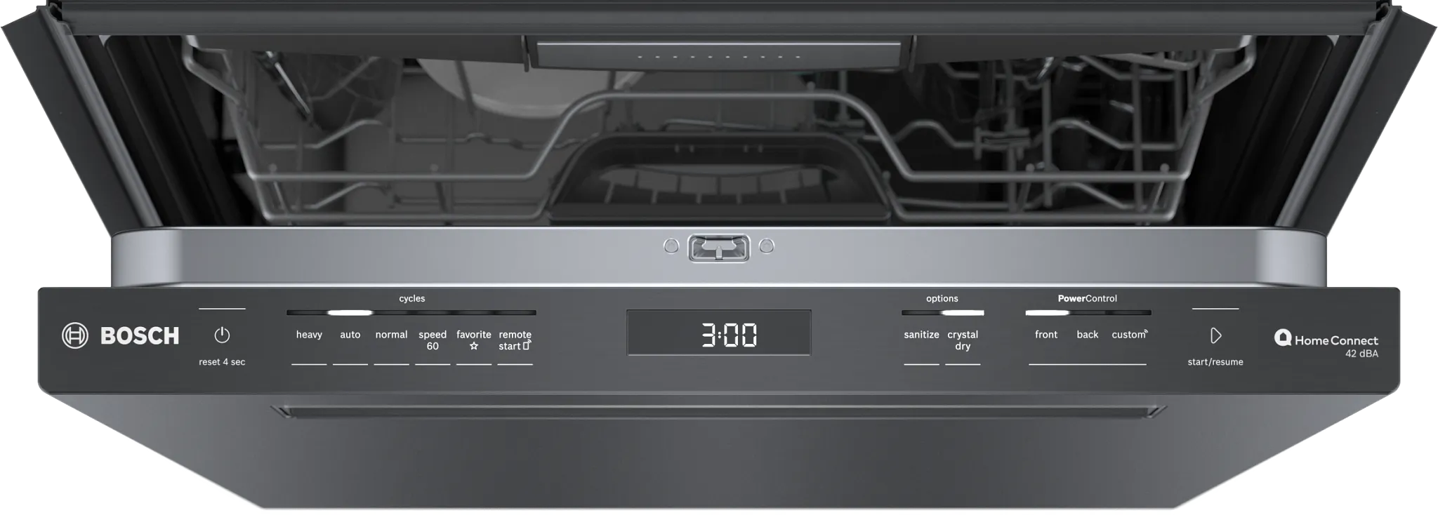 Bosch 800 Series Black 24" Built In Dishwasher