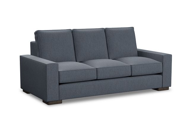 Edgewater Victory Dark Blue 84" Sofa W/ 3 Cushions (2)