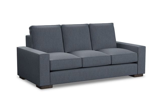 Edgewater Victory Dark Blue 84" Sofa W/ 3 Cushions