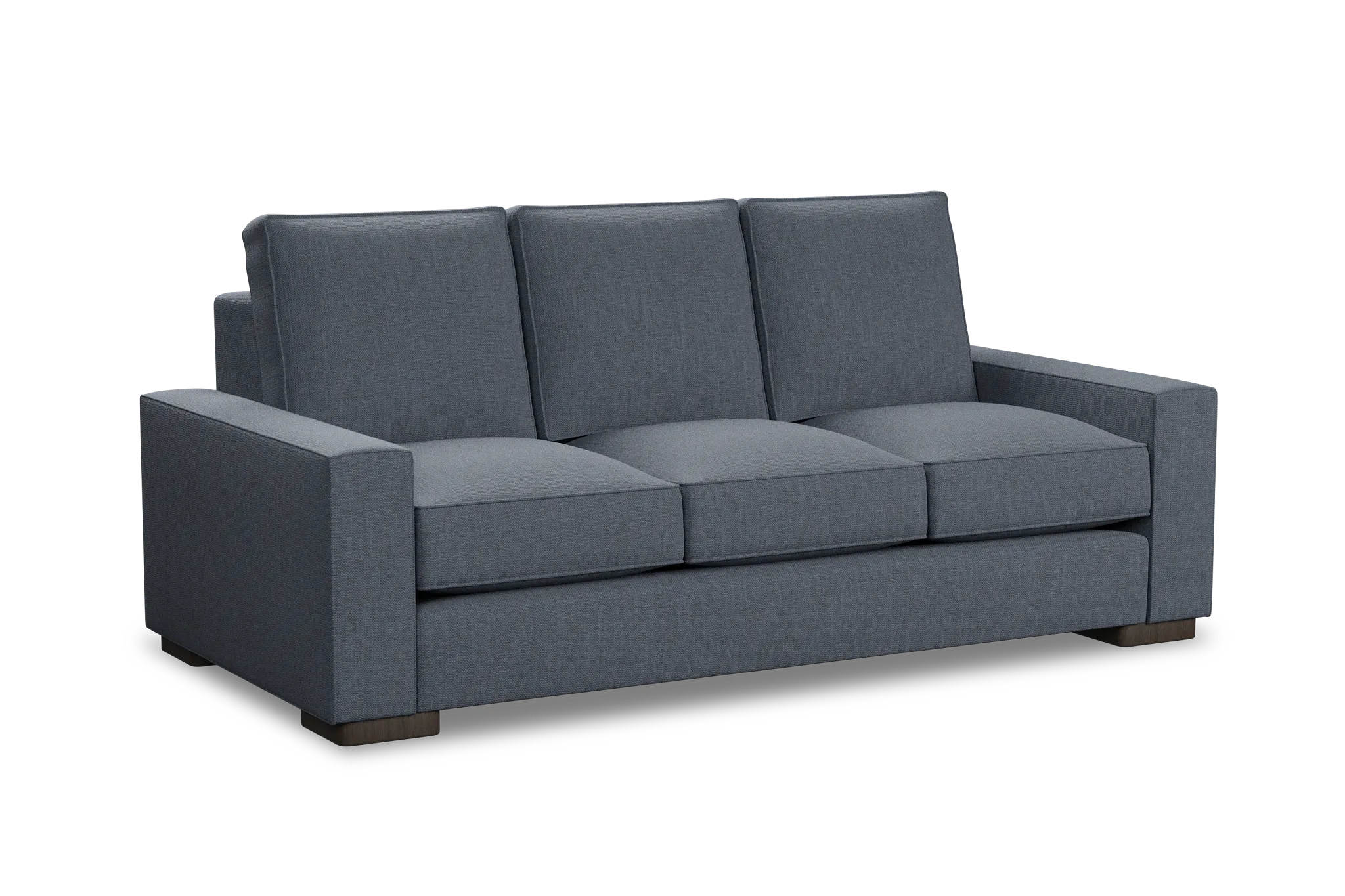 Edgewater Victory Dark Blue 84" Sofa W/ 3 Cushions