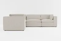Destin Revenue Beige Fabric 5-piece Modular Sectional