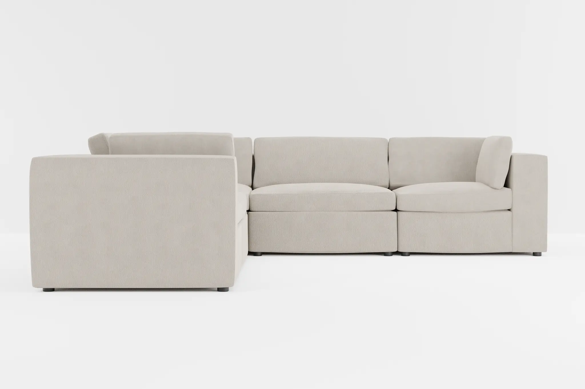 Destin Revenue Beige Fabric 5-piece Modular Sectional Destin Revenue Beige Fabric 5-piece Modular Sectional