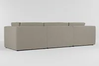 Destin Elevation Khaki Fabric 3-piece Modular Sofa