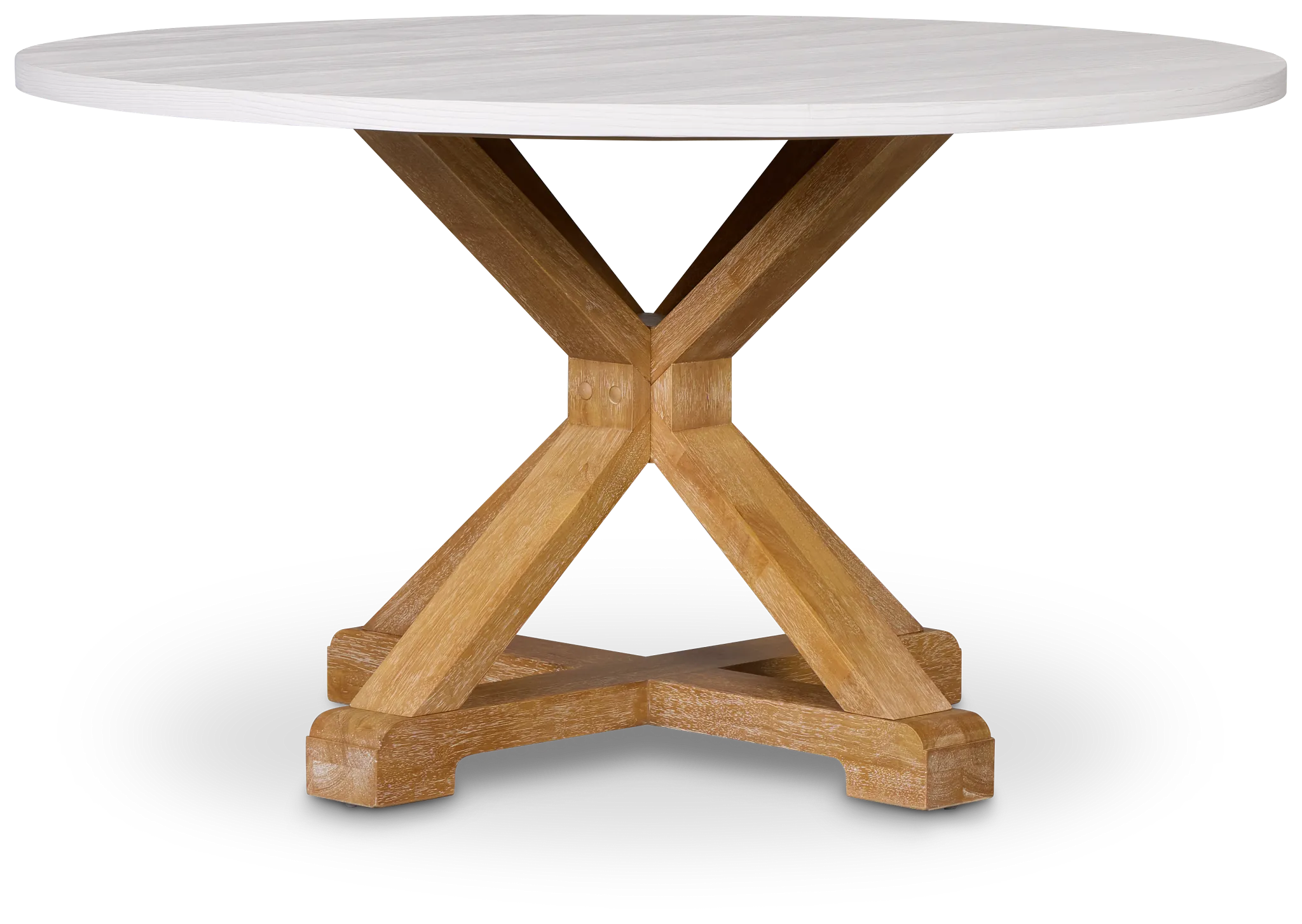 Nantucket Two-tone White Round Table