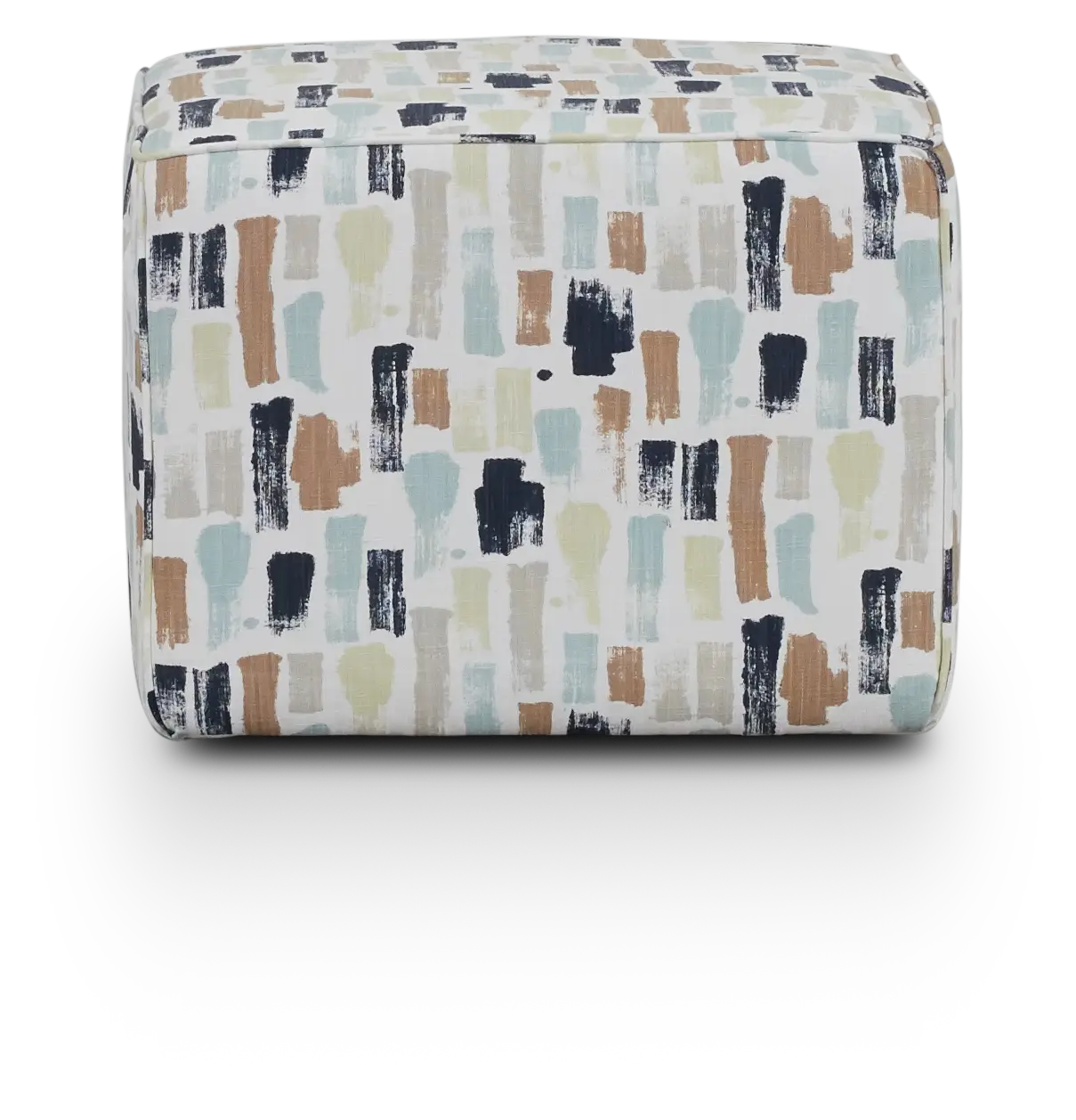 Artist Dark Blue Fabric Accent Pouf Artist Dark Blue Fabric Accent Pouf