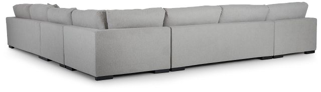 Emery Gray Fabric Large Left Chaise Sectional