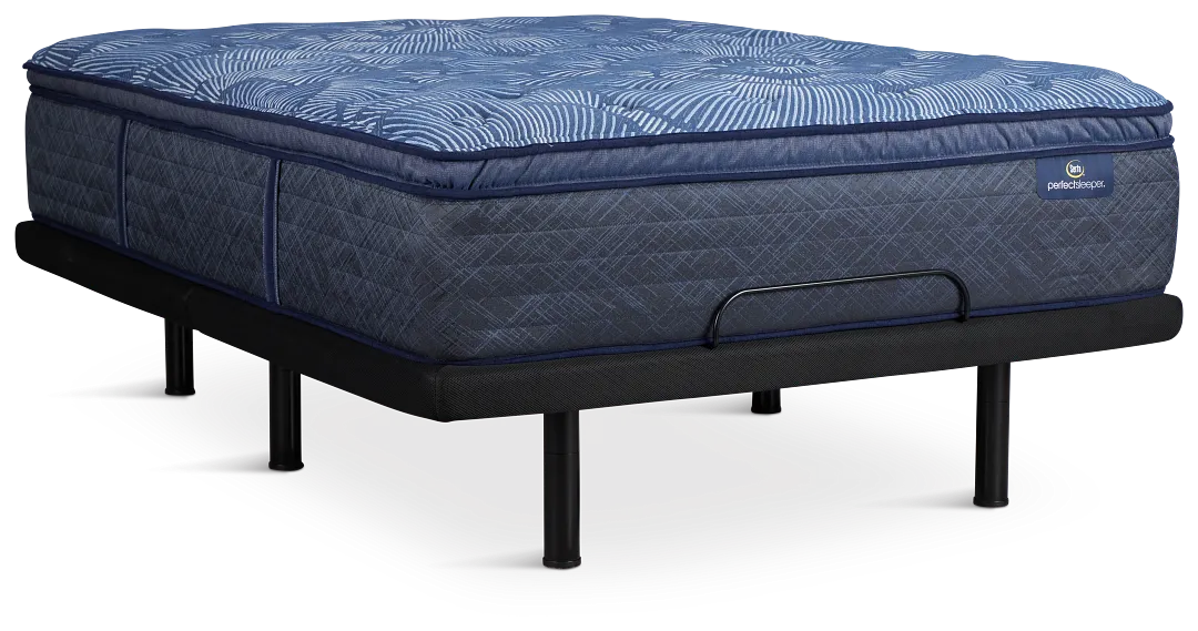 Serta Perfect Sleeper Cobalt Calm Plush Plus Adjustable Mattress Set