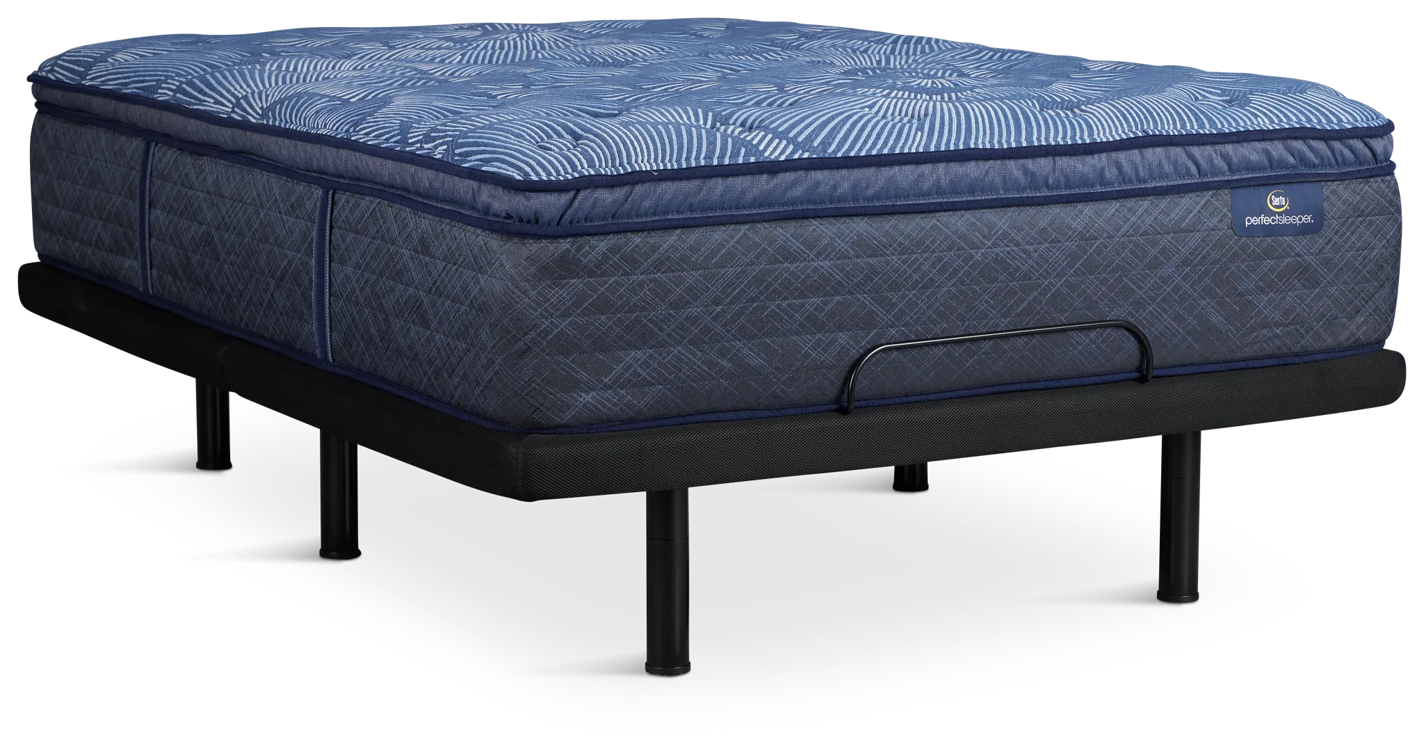 Serta Perfect Sleeper Cobalt Calm Plush Plus Adjustable Mattress Set