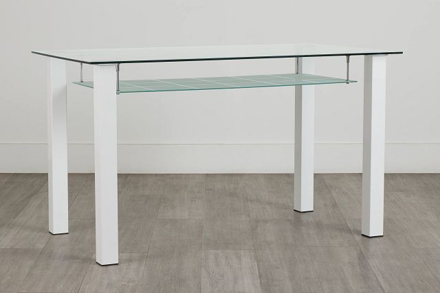 Vienna White Glass High Dining Table (0)