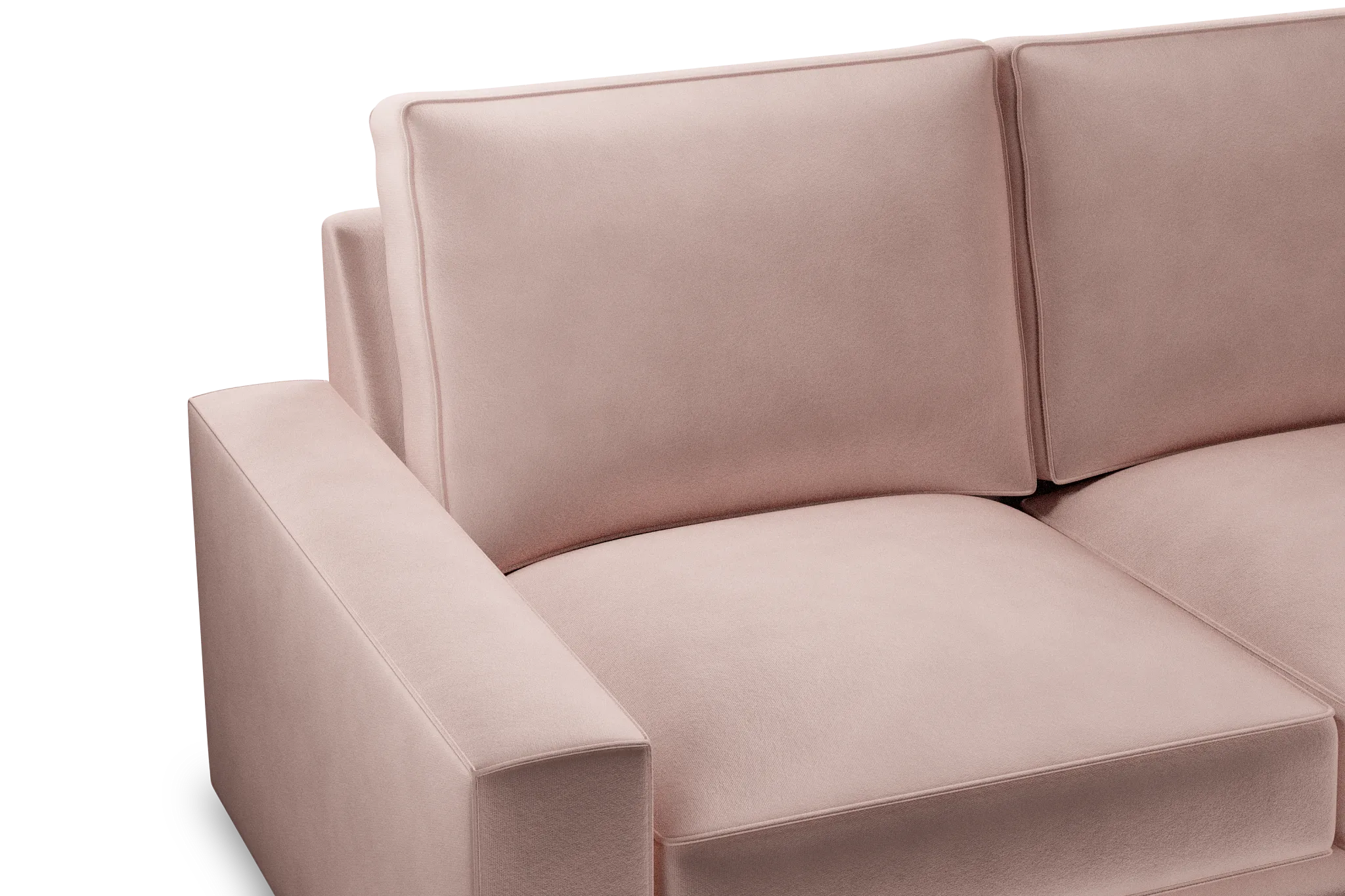 Edgewater Joya Light Pink Medium Two-arm Sectional